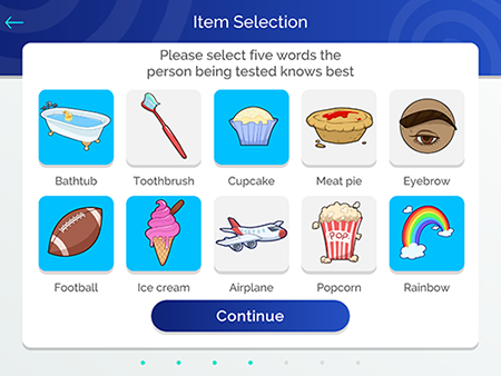 Sound Scouts spondee selection screen